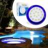 Luminária Piscina Led Smd Ø80mm 18w Luz 6500k acabamento Azul St1076 - 5