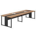 Ver imagem 2 de Mesa de Reunião 8 Lugares Escritório 3,60m Noce Preto