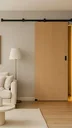 Ver imagem 1 de Porta Tauari 70x210cm + Kit de Correr Sobrepor Preto