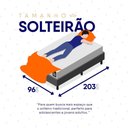 Ver mais imagens de Conjunto Box Baú Cinza Luanda Branco Espuma D28 Solteiro 96x203x69 - King House