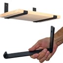 Ver imagem 6 de 2pçs Mão Francesa Suporta 70kg o Par Suporte Flutuante 20cm