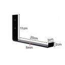 Ver imagem 2 de 2pçs Mão Francesa Suporta 70kg o Par Suporte Flutuante 20cm