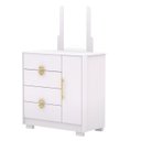 Ver imagem 2 de Comoda com Espelho 4 Gavetas 1p 93 Cm Bel Branco Camarim Vlr