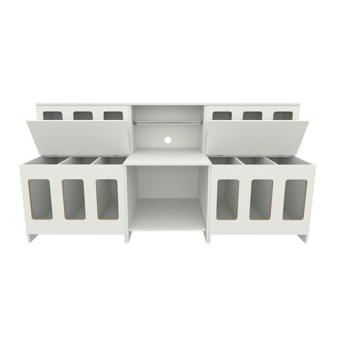 Expositor 12 Divisões + Mesa Balança (pet, Ração, Cães, Gatos) Vetorial Móveis