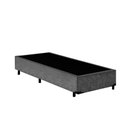 Ver imagem 2 de Cama Box Solteiro Colchão Mola Bonnel Belos Sonhos + Box Suede 60x88x188:cinza