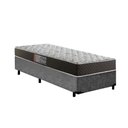 Ver imagem 1 de Cama Box Solteiro Colchão Mola Bonnel Belos Sonhos + Box Suede 60x88x188:cinza