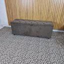 Ver imagem 1 de Recamier Calçadeira Bau Casal Cristal 130cm Cor Marrrom