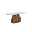 Ver imagem 2 de Conjunto de Jantar 6 Lugares 1,80 em Mdf Harmina - Domus