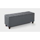 Ver imagem 2 de Baú Recamier Bali Cama Casal 130cm Quarto Sala