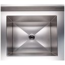 Ver imagem 2 de Mesa Pia Aço Inox Uma Cuba 50x40x25 Direita e Prateleira 150x60x90