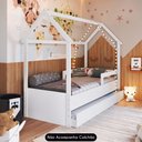 Ver imagem 2 de Cama Infantil Casinha com Auxiliar Infix C06 Branco - Mpozenato