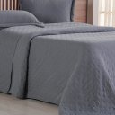 Ver imagem 4 de Kit Colcha Queen Miraggio New Soft 240x260cm Grafite