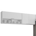 Ver imagem 7 de Armário de Cozinha com Tampo CP03 250cm Pérola Branco Z34 - Mpozenato