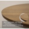 Mesa de Jantar Saarinen Oval Tampo Laca Coverglass 1,40x0,90M Tatu Bola Móveis - 5
