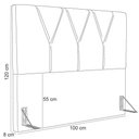 Ver imagem 7 de Cabeceira Cama Box Solteiro 100cm Aura Linho W01 Rosê - Mpozenato