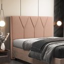 Ver imagem 1 de Cabeceira Cama Box Solteiro 100cm Aura Linho W01 Rosê - Mpozenato