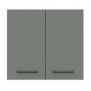Ver imagem 7 de Armário de Cozinha Aéreo 70 cm 2 Portas Branco/Cinza Agata Madesa