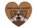 Ver imagem 1 de Capacho Vinil Pet Dog Heart Cadê Minha Comida 55cm X 60cm Comprimento 60 Cm Cor Marrom Desenho do Te