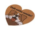 Ver imagem 3 de Capacho Vinil Pet Dog Heart Cadê Minha Comida 55cm X 60cm Comprimento 60 Cm Cor Marrom Desenho do Te