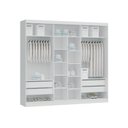 Ver imagem 4 de Guarda-Roupa 3 Portas de Correr 4 Gavetas com 1 Espelho 100% MDF Imperial New Branco