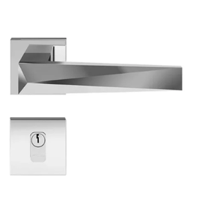 Fechadura Pado Ascot Rq2 - 55 Externa Roseta Quadrada Cromada