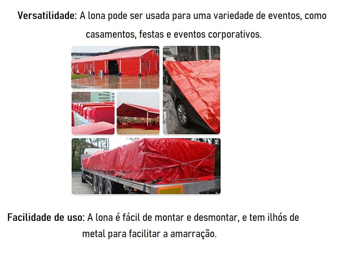 Lona Cobertura Caminhão 6x12 - Resistente Água/sol - 4