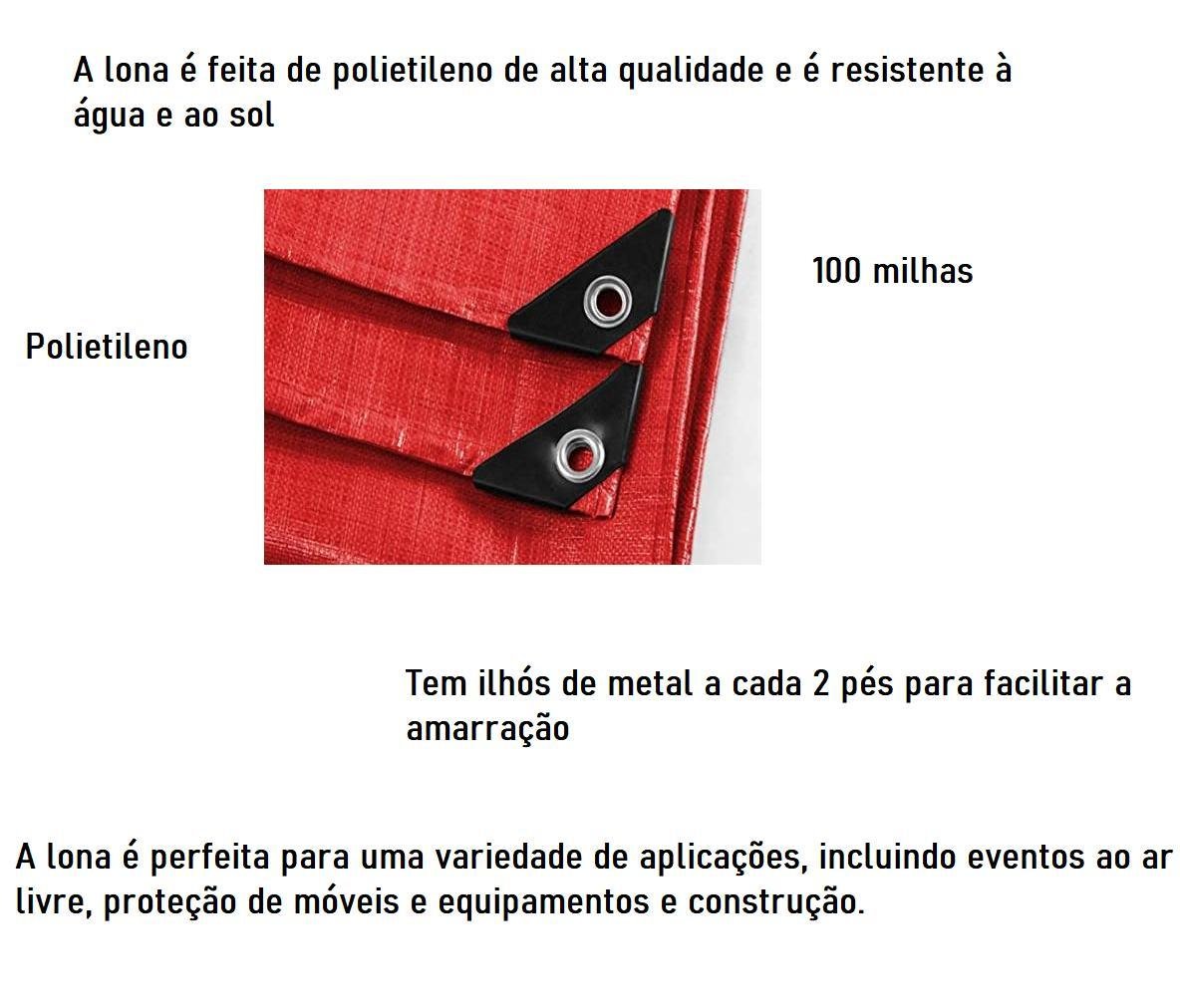 Lona Cobertura Caminhão 6x12 - Resistente Água/sol - 5