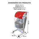 Ver imagem 4 de Misturela para Massas 22L com Queimador a Gás Bivolt - Maná