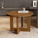 Ver imagem 2 de Mesa de Centro Jb 8001 Apoio Redonda Mesinha Centro Decorativa de Sala Sofá Puff Casa Porta Objetos