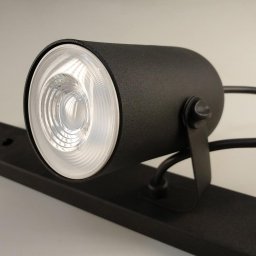 Trilho 4 Spots Direcionáveis Luminária Teto Preto Sala - 2