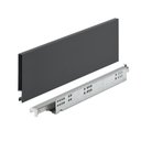Ver imagem 1 de Gaveta Metálica Média (30kg) 128x500mm Invisa Slim Soft Close Antracito Hafele 01 Conjunto