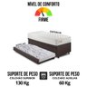 Bicama Box Baú Courino Linho 88x188 com Colchão Ecoline D33 Ecoflex - 10