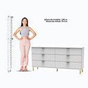 Ver imagem 5 de Cômoda Infantil Dm-240 6 Gavetas MDF-MDP Branco Ditália Móveis