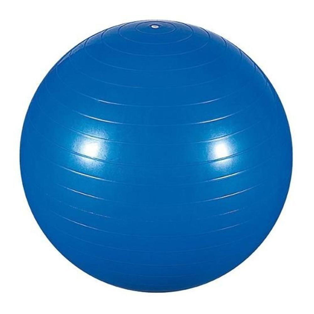 Bola de Yoga / Pilates Inflavel com Bomba 65 Cm Azul - 1