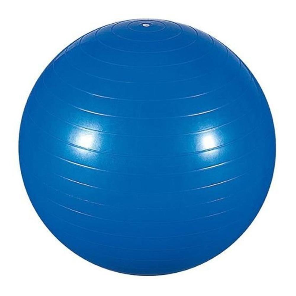 Bola de Yoga / Pilates Inflavel com Bomba 65 Cm Azul