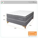 Ver imagem 4 de Cama Box Queen + Colchão Molas Ensacadas Topazio Vigor 158x198x68cm