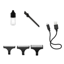 Maquina de Acabamento Cabelo Barba 3 Pentes Km-9163 -bivolt - 3