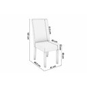 Ver imagem 2 de Kit 4 Cadeiras Sala Jantar 2cad142ng 4 Un Nogueira/suede Marrom A033 - Kappesberg