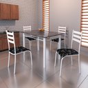 Ver imagem 1 de Conjunto De Mesa Itália 1,20m Tampo Mdp