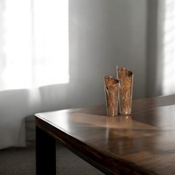 Vaso Decorativo de Mesa de Cerâmica Marrom Dupla Florença Petra - 2