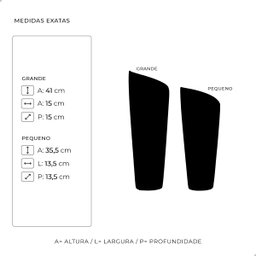 Vaso Decorativo de Mesa de Cerâmica Marrom Dupla Florença Petra - 3