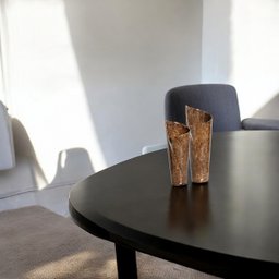 Vaso Decorativo de Mesa de Cerâmica Marrom Dupla Florença Petra - 4