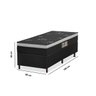 Cama Box Solteiro D28 66x88x188cm Molas Ensacadas Ouro Negro Azmax - 5