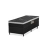 Cama Box Solteiro D28 66x88x188cm Molas Ensacadas Ouro Negro Azmax - 1