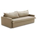 Ver imagem 1 de Sofá sem Caixa Retrátil e Reclinável 2,00m com Molas Luzia Linho Bege Madelina Decor