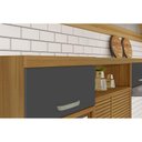 Ver imagem 7 de Cozinha Modulada Nesher Princesa 4 Peças (1 Armário + 2 Balcões + 1 Paneleiro) C4P16 Freijo/Off Whit