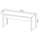 Ver imagem 4 de Mesa de Computador Solteiro Me4109 Preto - Tecno Mobili