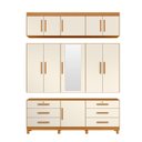 Ver imagem 3 de Guarda Roupa Triton Plus 11 Portas Cinamomo/off White - Abz