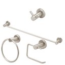 Ver imagem 1 de Kit Acessórios Banheiro Inox Escovado 4 Peças Completo