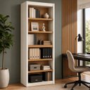 Ver imagem 3 de Livreiro Estante para Livros e Decoração 180cm Off White Cedro